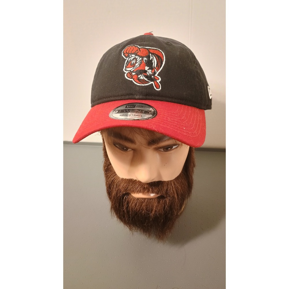 New Era 9TWENTY Hat Mens OSFM Black Red New Marvel Richmond Flying Squirrels Cap